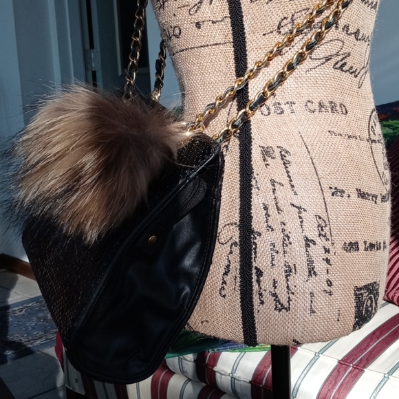 🖤 Whiting & Davis Shoulder Bag & PomPom - Picture 4 of 16